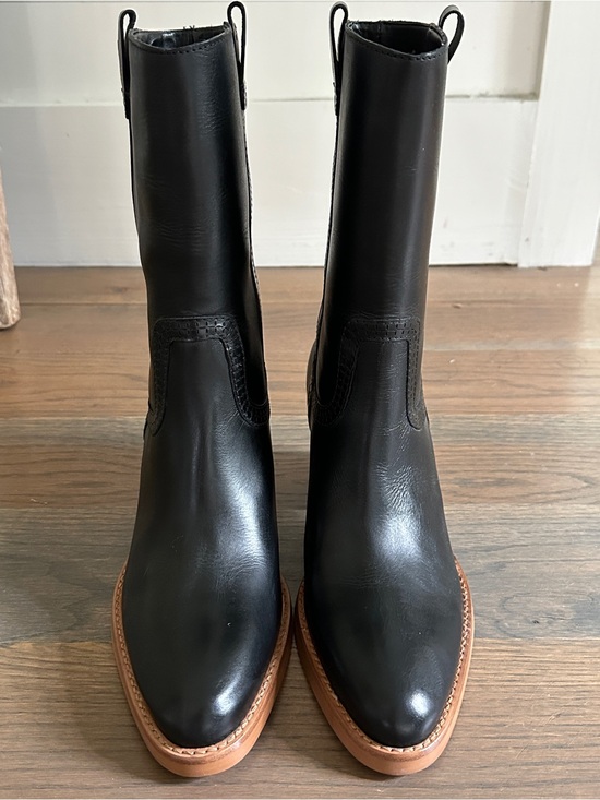 Dolce Vita Shoes - Dolce Vita NWOT Women's Black Leather Mid-Calf Block Heel Boots